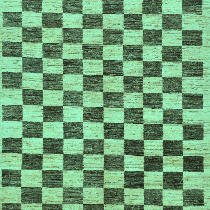 Checkered Turquoise Modern Rug, abs188turq
