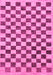 Checkered Pink Modern Rug, abs188pnk