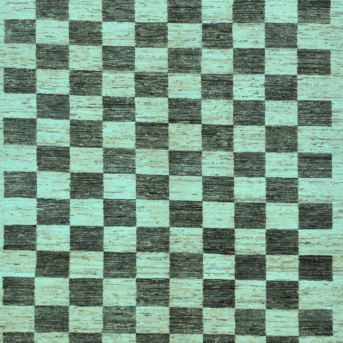 Checkered Light Blue Modern Rug, abs188lblu