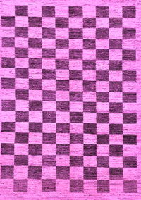 Checkered Purple Modern Rug, abs188pur