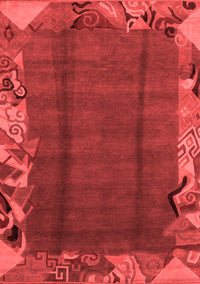 Abstract Red Modern Rug, abs1890red