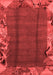 Abstract Red Modern Area Rugs