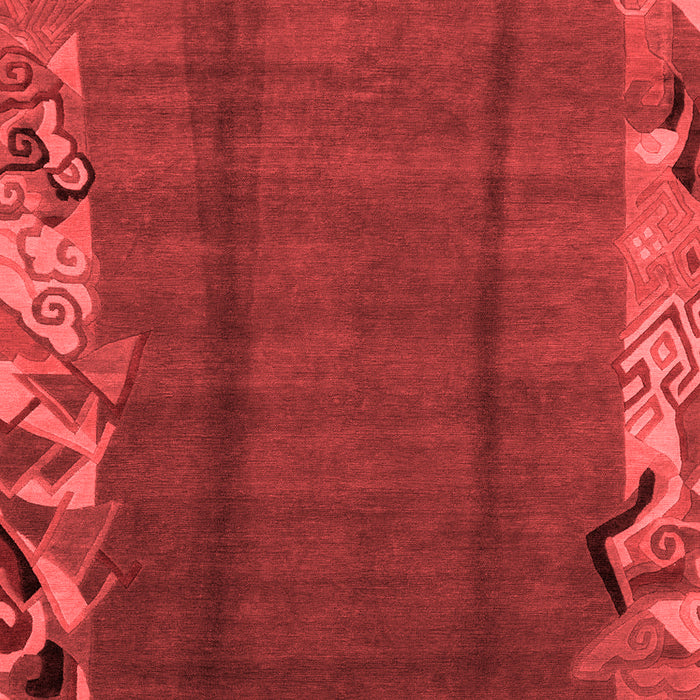 Abstract Red Modern Area Rugs