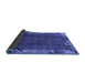 Sideview of Abstract Blue Modern Rug, abs1890blu