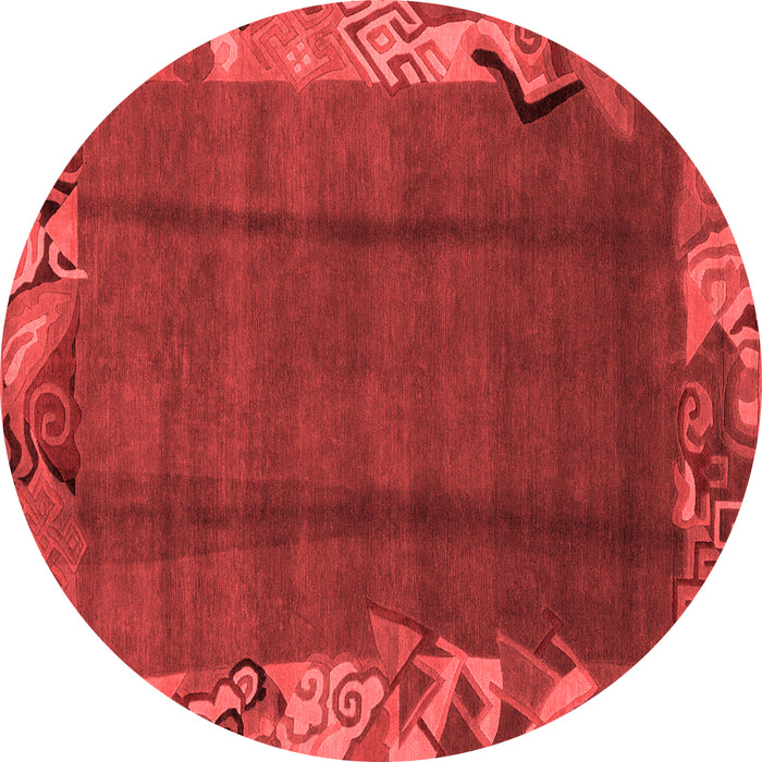 Machine Washable Abstract Red Modern Rug, wshabs1890red