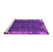 Sideview of Machine Washable Abstract Purple Modern Area Rugs, wshabs1890pur