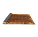 Sideview of Abstract Orange Modern Rug, abs1890org