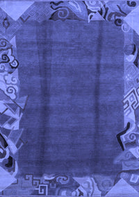 Abstract Blue Modern Rug, abs1890blu