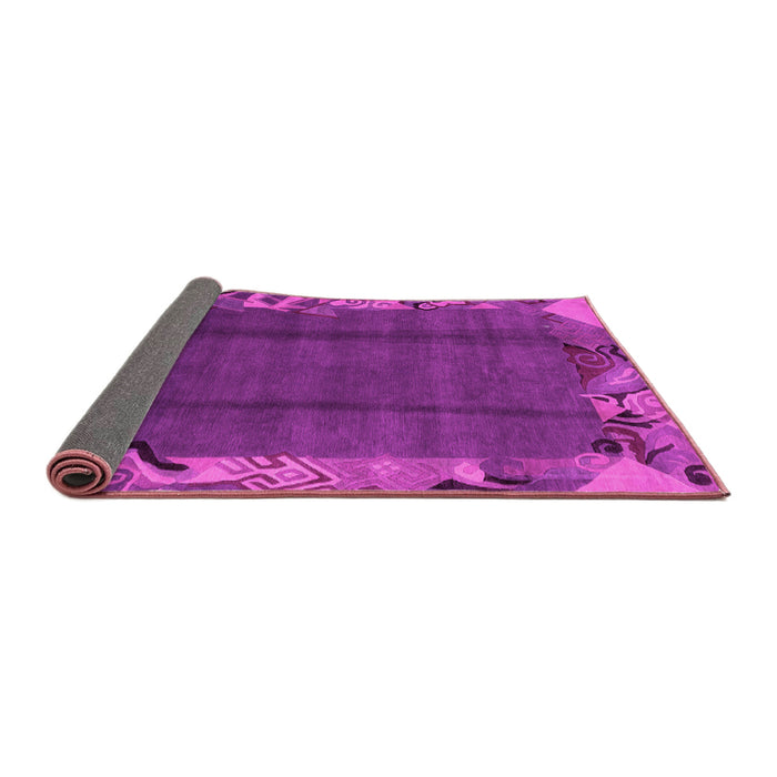 Sideview of Abstract Pink Modern Rug, abs1890pnk