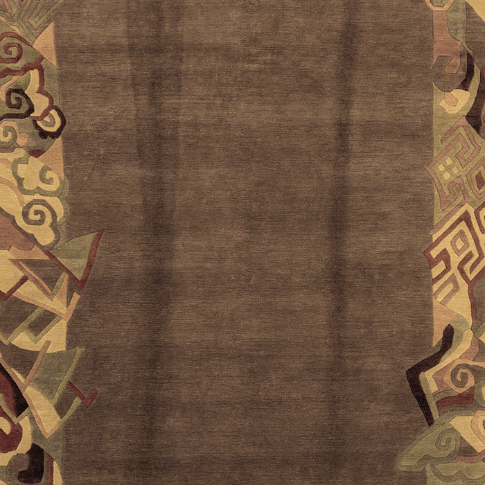 Abstract Brown Modern Rug, abs1890brn