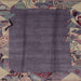 Square Machine Washable Abstract Rose Dust Purple Rug, wshabs1890