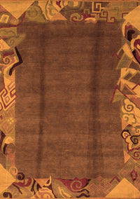 Abstract Orange Modern Rug, abs1890org