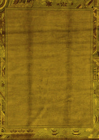 Abstract Yellow Modern Rug, abs1891yw