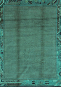 Abstract Turquoise Modern Rug, abs1891turq