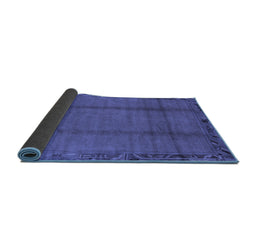 Sideview of Abstract Blue Modern Rug, abs1891blu