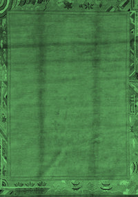 Abstract Emerald Green Modern Rug, abs1891emgrn