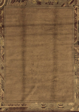 Abstract Brown Modern Rug, abs1891brn