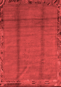 Abstract Red Modern Rug, abs1891red