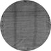 Round Machine Washable Abstract Gray Modern Rug, wshabs1891gry