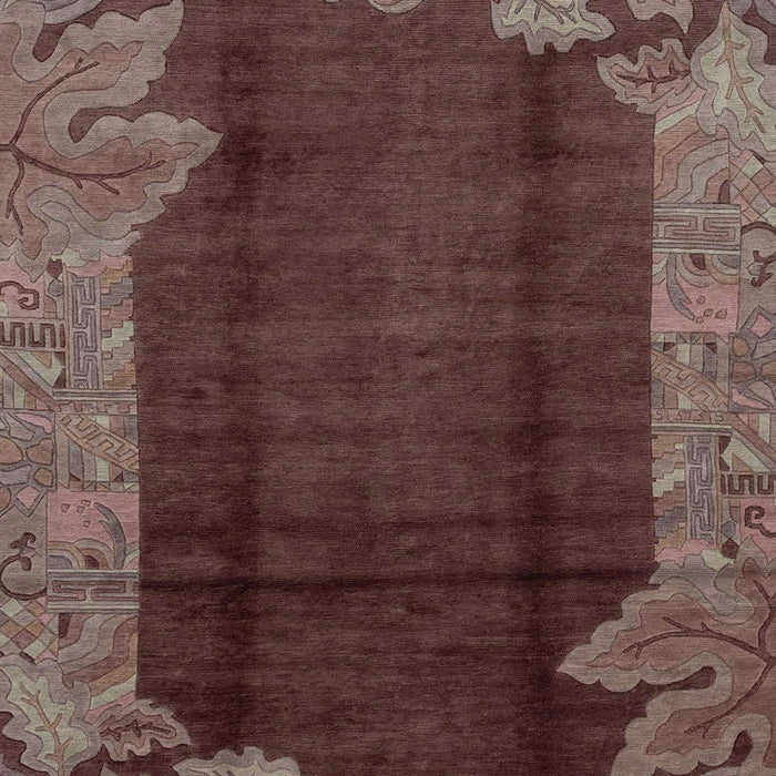 Machine Washable Abstract Vermilion Red Rug, wshabs1892