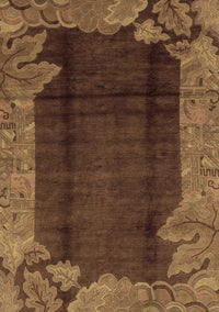 Abstract Brown Modern Rug, abs1892brn