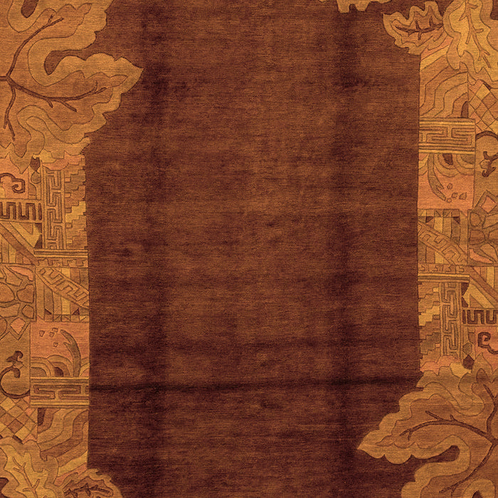 Abstract Orange Modern Rug, abs1892org