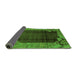 Sideview of Abstract Green Modern Rug, abs1892grn