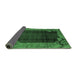 Sideview of Abstract Emerald Green Modern Rug, abs1892emgrn