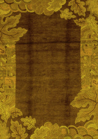 Abstract Yellow Modern Rug, abs1892yw