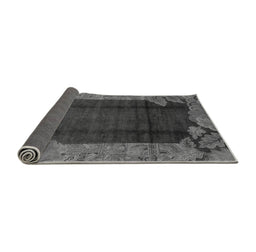 Sideview of Abstract Gray Modern Rug, abs1892gry