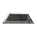 Sideview of Machine Washable Abstract Gray Modern Rug, wshabs1892gry