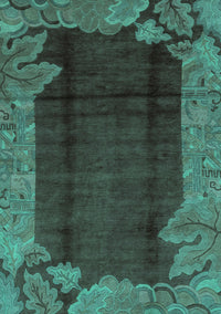 Abstract Turquoise Modern Rug, abs1892turq