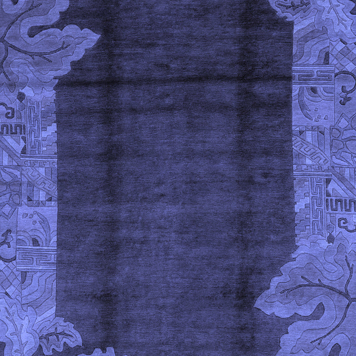 Machine Washable Abstract Blue Modern Rug, wshabs1892blu