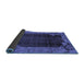 Sideview of Abstract Blue Modern Rug, abs1892blu