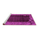 Sideview of Machine Washable Abstract Pink Modern Rug, wshabs1892pnk