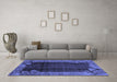 Machine Washable Abstract Blue Modern Rug in a Living Room, wshabs1892blu