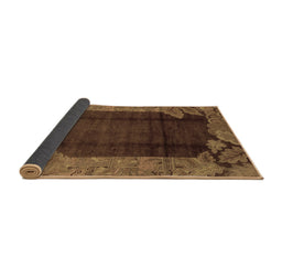 Sideview of Abstract Brown Modern Rug, abs1892brn