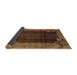 Sideview of Abstract Brown Modern Rug, abs1892brn