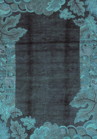 Abstract Light Blue Modern Rug, abs1892lblu