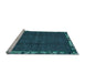 Sideview of Machine Washable Abstract Light Blue Modern Rug, wshabs1893lblu