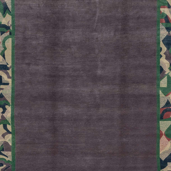 Machine Washable Abstract Western Charcoal Gray Rug, wshabs1893