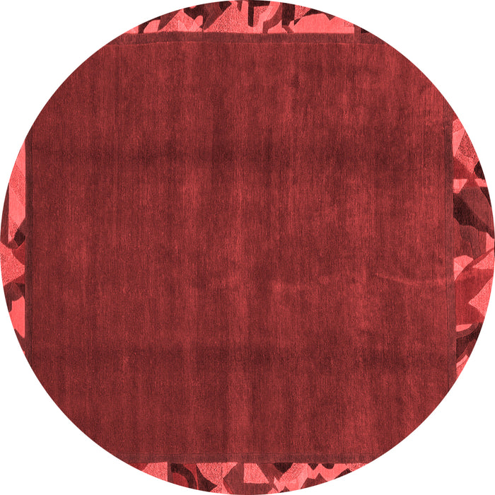 Machine Washable Abstract Red Modern Rug, wshabs1893red