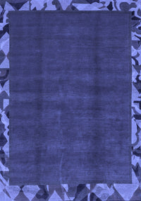 Abstract Blue Modern Rug, abs1893blu