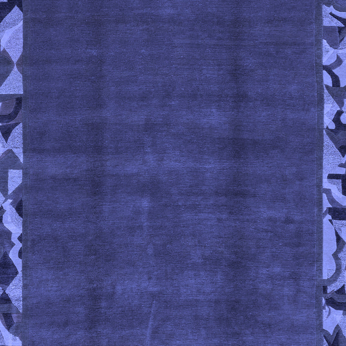 Abstract Blue Modern Rug, abs1893blu