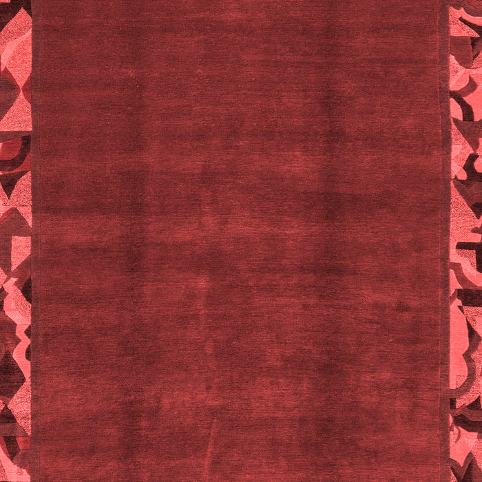 Abstract Red Modern Area Rugs