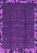 Machine Washable Abstract Purple Modern Area Rugs, wshabs1893pur