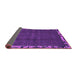 Sideview of Abstract Purple Modern Rug, abs1893pur