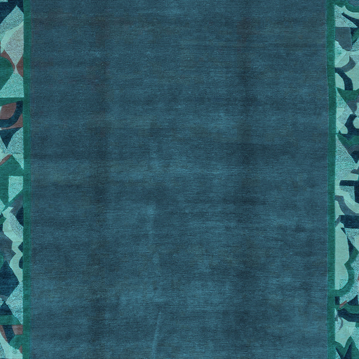 Machine Washable Abstract Light Blue Modern Rug, wshabs1893lblu