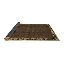 Sideview of Abstract Brown Modern Rug, abs1893brn