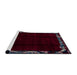 Sideview of Machine Washable Abstract Gray Rug, wshabs1894